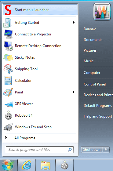 Windows 8 Start Menu Launcher by Daanav.com full