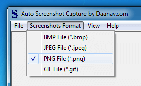 File Format Supported by Automatic Screenshot Capture Software