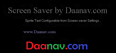 Free Screen Saver with Text Animation for Windows PC