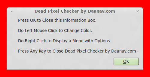 Free Linux Dead Pixel Checker