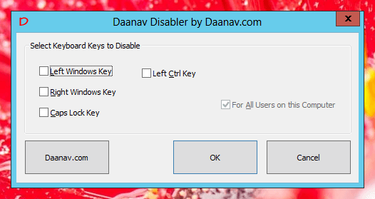 Disable Keyboard Keys with Daanav Disabler