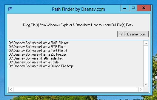 Find Full File Path using Free File Path Finder Utility for Windows