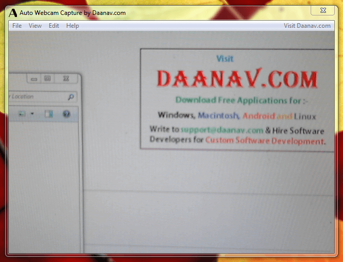 Daanav Auto Webcam Capture