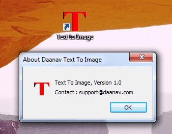 Desktop Shortcut and First Version of Text to Image