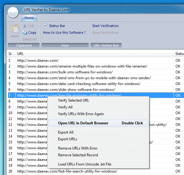 URL Verifier Control Commands URL Verifier Control Commands