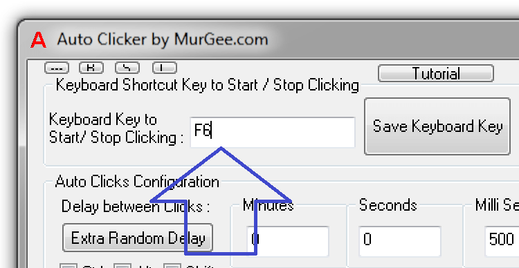 Keyboard Shortcut to Start and Stop Automatic Clicking