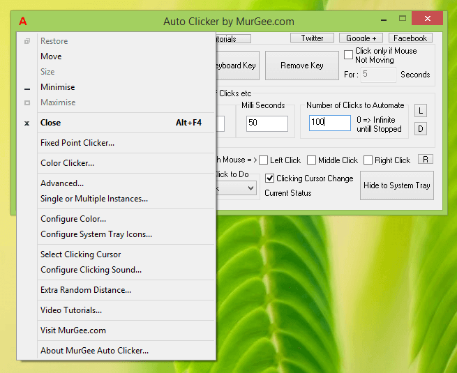 Advanced Auto Clicker to Click Mouse Cursor on Windows