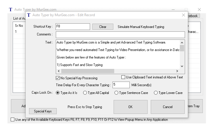 Auto Typer for Keyboard Automation