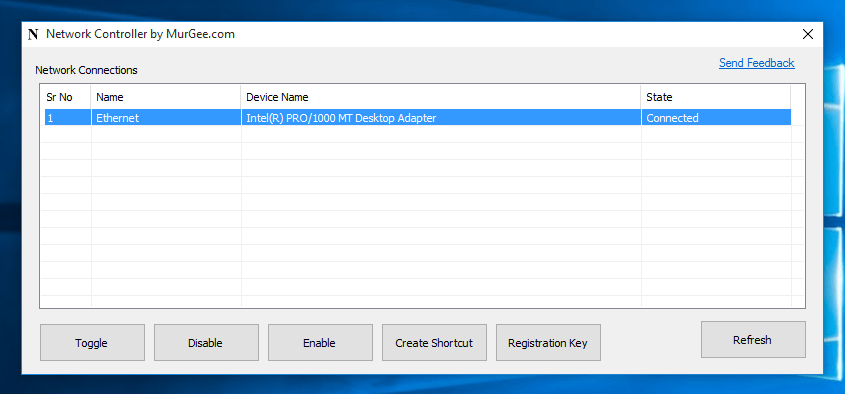 Enable or Disable Network Connections with Network Controller Software for Windows