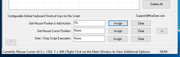Keyboard Shortcut to Get Screen Location and Add Mouse Click or Other Action to the Auto Mouse Click Script